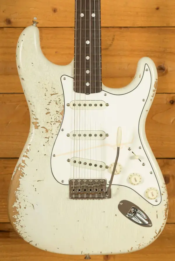 Fender Custom Shop NAMM 1965 Strat - Heavy Relic Aged Olympic White
