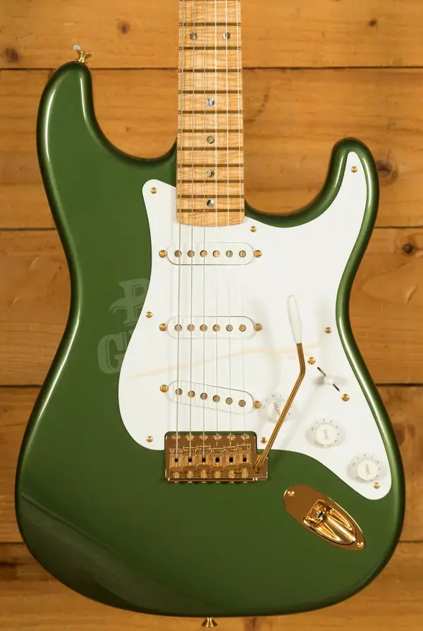 Fender Custom Shop Masterbuilt Todd Krause NAMM 50s 5A Flame Maple Neck Strat - NOS Cadillac Green