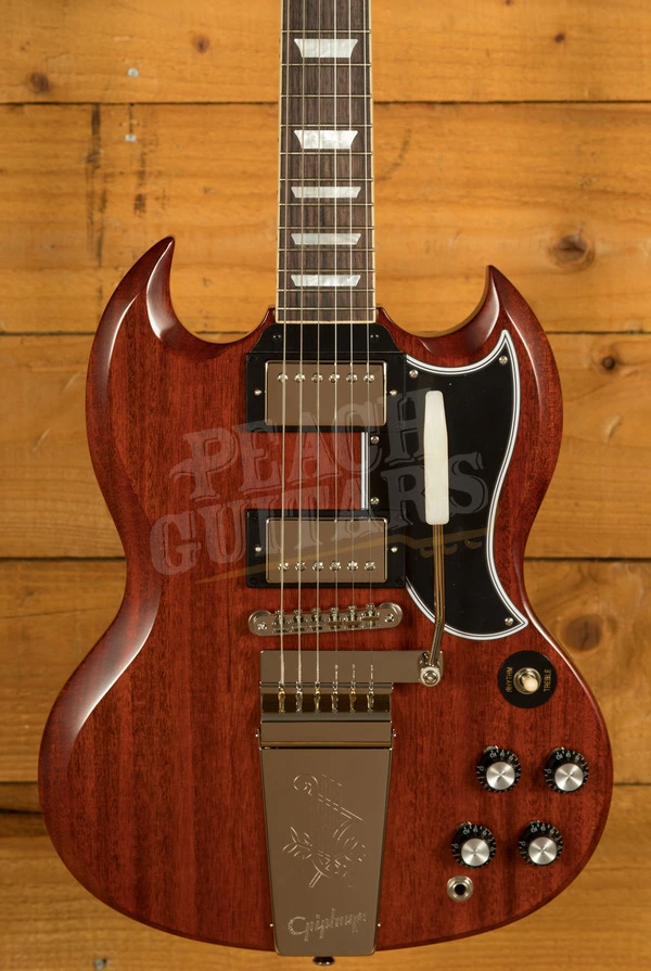 Epiphone Inspired by Gibson Custom 1964 SG Standard w/Maestro Vibrola Reissue | Cherry Red