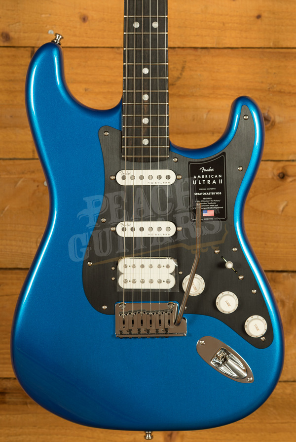 Fender American Ultra II Stratocaster HSS Ebony Noble Blue *B-Stock*
