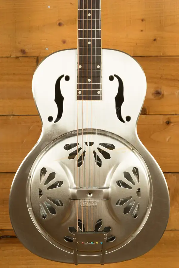 Gretsch G9221 Bobtail Steel Round-Neck Steel Body Resonator Weathered "Pump House Roof"