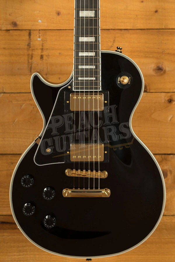 Epiphone Inspired by Gibson Les Paul Custom | Ebony w/Gigbag *Left-Handed*