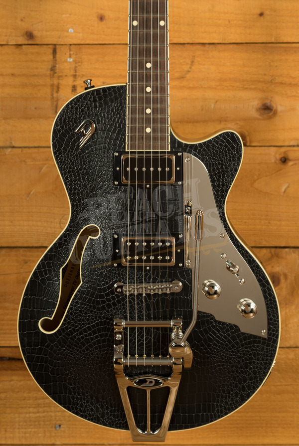 Duesenberg Starplayer TV | Outlaw Black Snakeskin *Used*