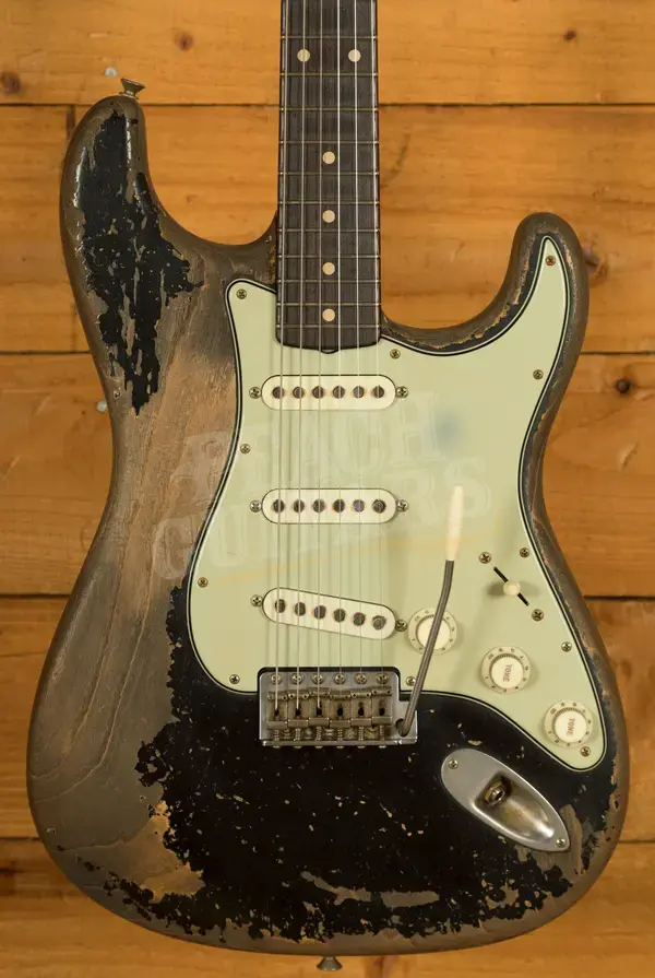 Fender Custom Shop Masterbuilt Dale Wilson 60 Strat - Ultra Relic Black