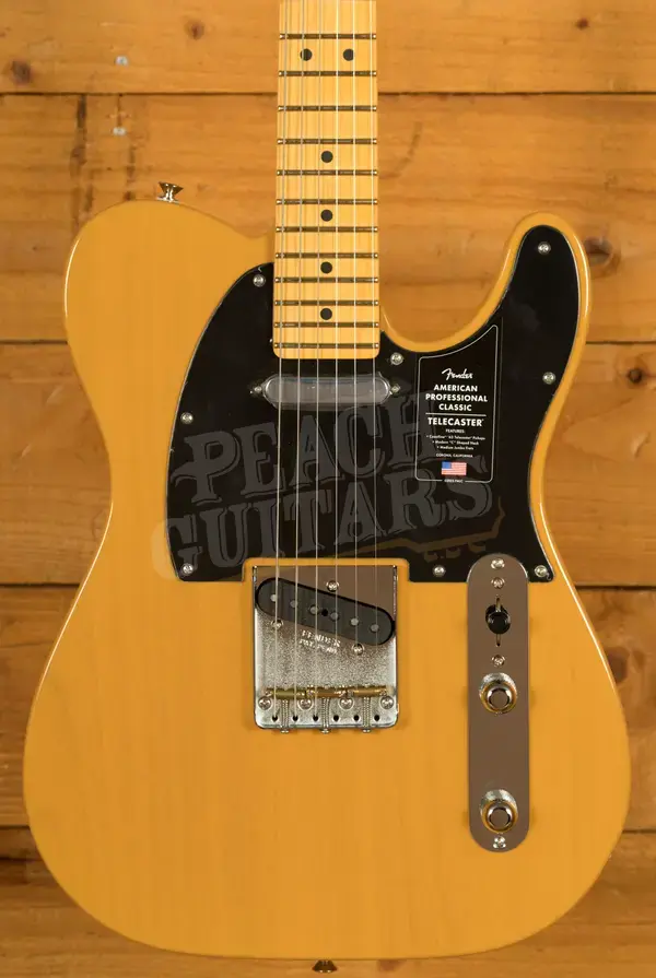 Fender American Professional Classic Telecaster - Maple - Butterscotch Blonde