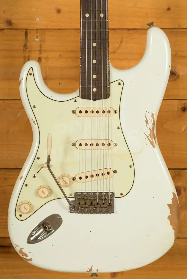 Fender Custom Shop 59 Strat Left-Handed - Relic Olympic White