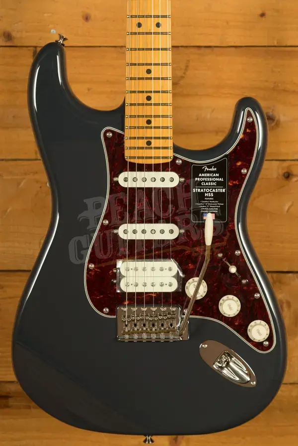 Fender American Professional Classic Stratocaster HSS - Maple - Faded Black