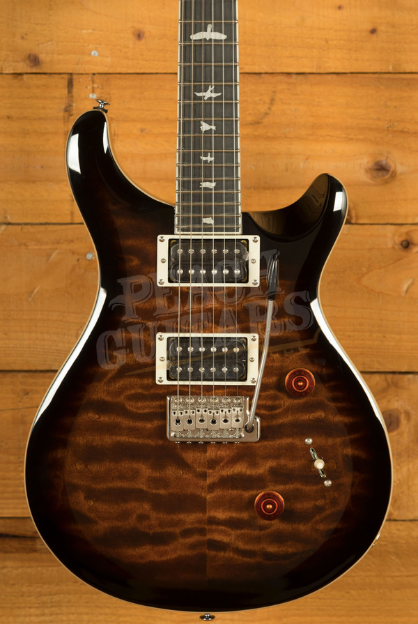 ギター PRS SE Custom24 Quilt (Black Gold Burst) PRS SE Custom 24-08 Quilt C844QQEIBLB Ebony Fingerboard