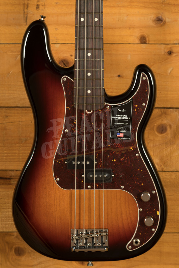 Fender American Professional II Precision Bass | 3-Colour Sunburst - Rosewood