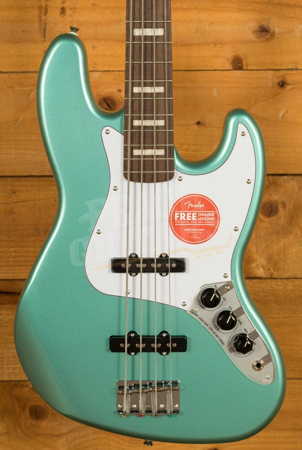 Squier Affinity Series Active Jazz Bass Laurel Mystic Sea Foam Green