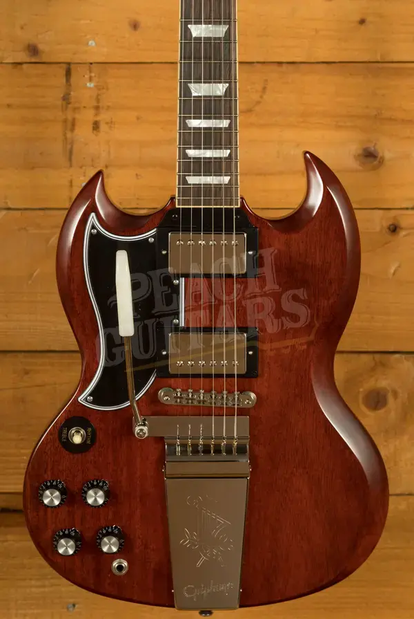 Epiphone Inspired By Gibson Custom 1964 SG Standard w/Maestro Vibrola Reissue | Cherry Red *Left-Handed*