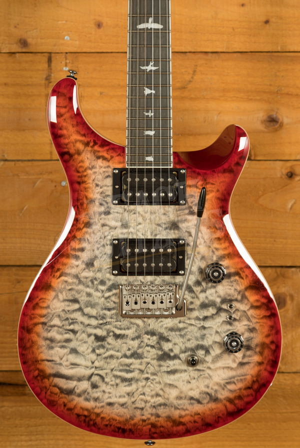 PRS SE Custom | Custom 24-08 Quilt - Charcoal Cherry Burst
