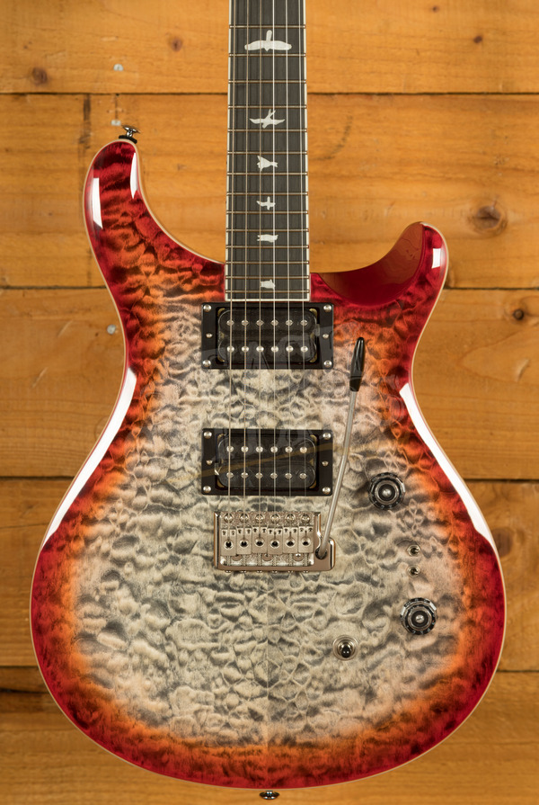 PRS SE Custom | Custom 24-08 Quilt - Charcoal Cherry Burst