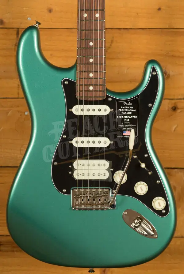 Fender American Professional Classic Stratocaster HSS - Rosewood - Faded Sherwood Green Metallic