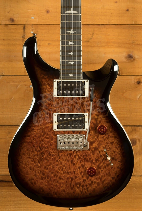 PRS SE Custom | Custom 24 Quilt - Black Gold Sunburst