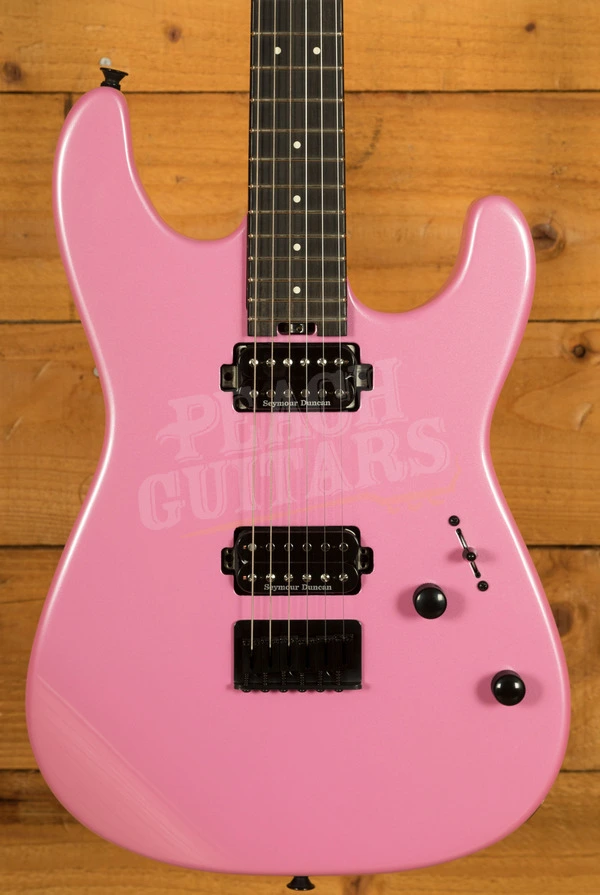 Charvel Pro-Mod Plus San Dimas Style 1 HH HT E - Ebony - Platinum Pink