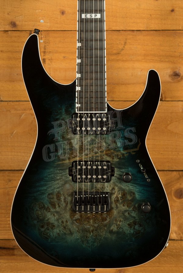 ESP E-II M-II HT | Mercury Blue Burst