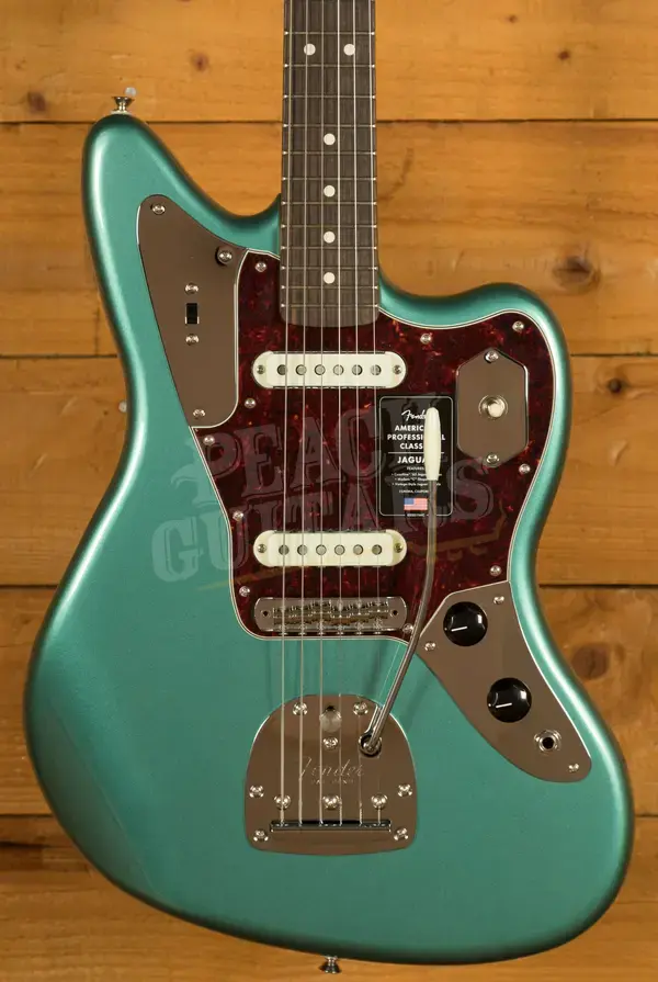 Fender American Professional Classic Jaguar - Rosewood - Faded Sherwood Green Metallic