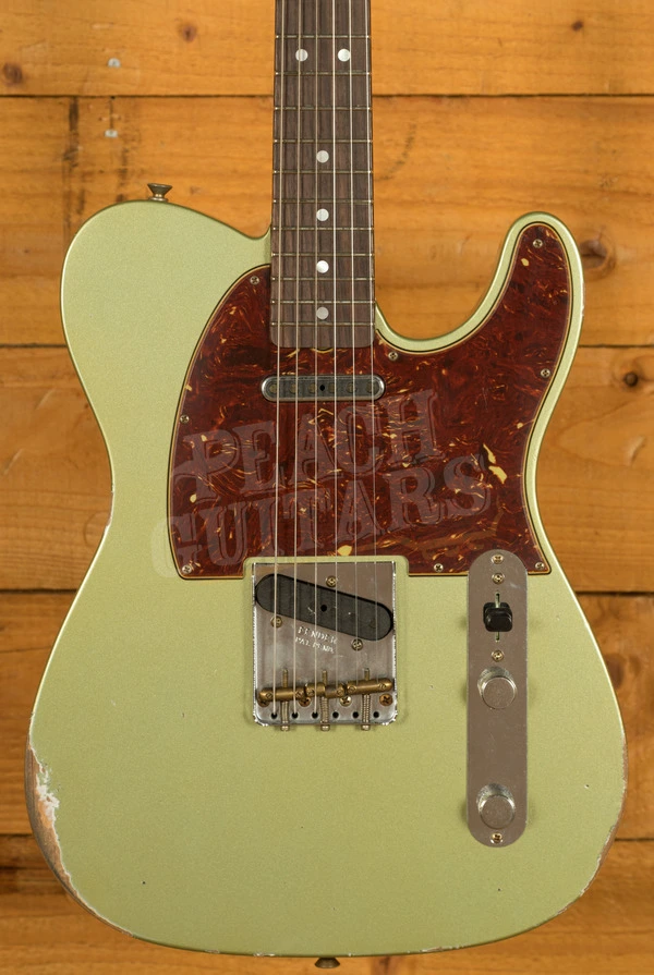 Fender Custom Shop Limited 64 Tele - Relic Aged Sage Green Metallic