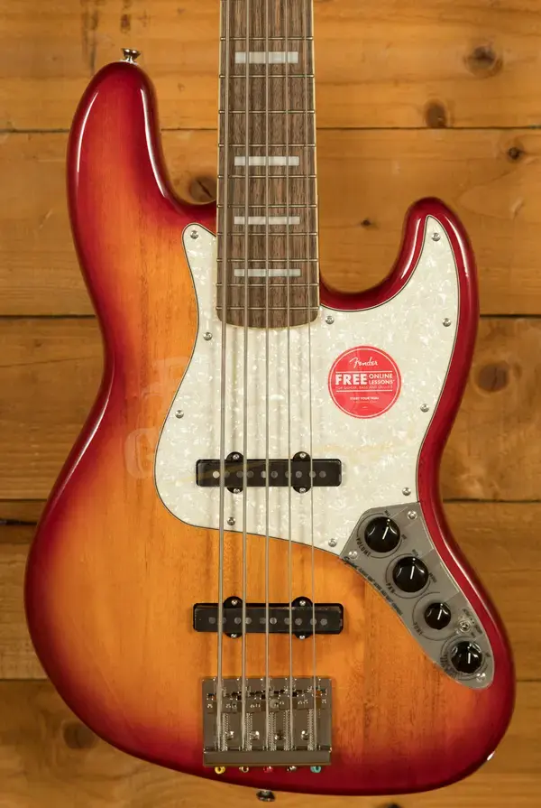 Squier Classic Vibe Active '70s Jazz Bass V - Laurel - Sienna Sunburst
