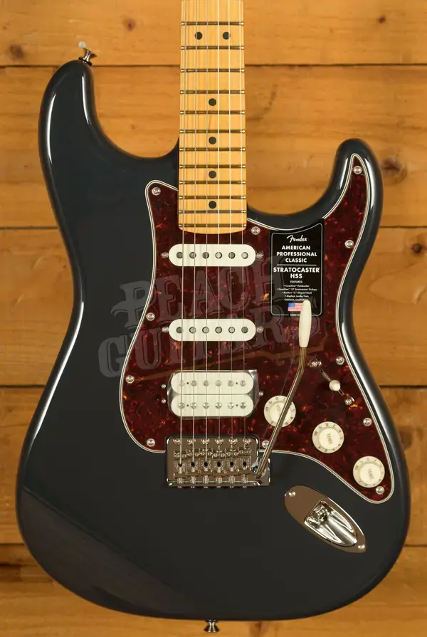Fender American Professional Classic Stratocaster HSS - Maple - Faded Black