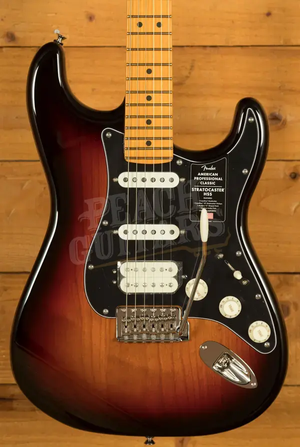 Fender American Professional Classic Stratocaster HSS - Maple - 3-Colour Sunburst