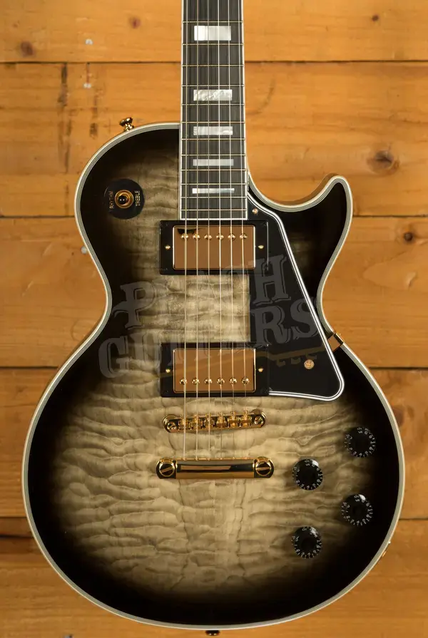 Epiphone Inspired By Gibson Custom Les Paul Custom Quilt | Cobra Burst