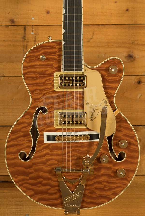 Gretsch Limited Edition Falcon Centre Block Jr. Quilted Maple Roundup Orange
