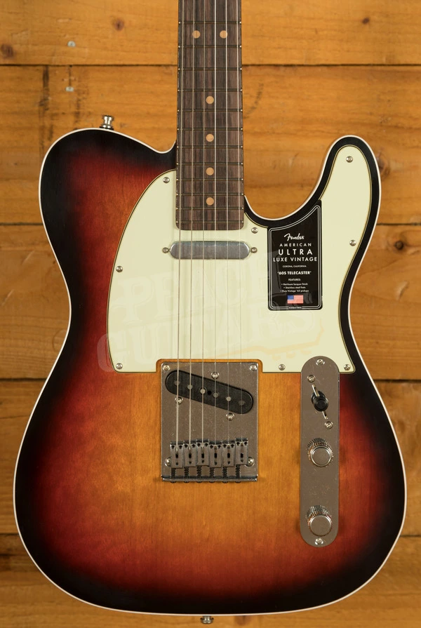 Fender American Ultra Luxe Vintage '60s Telecaster Custom - Rosewood - 3-Colour Sunburst