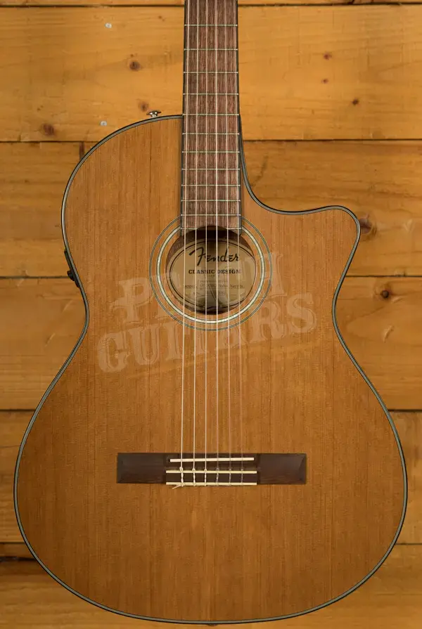 Fender CN-140SCE Nylon Thinline w/Hard Case - Natural