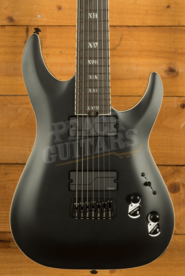 Schecter C-7 SLS Elite Evil Twin | 7-String - Satin Black