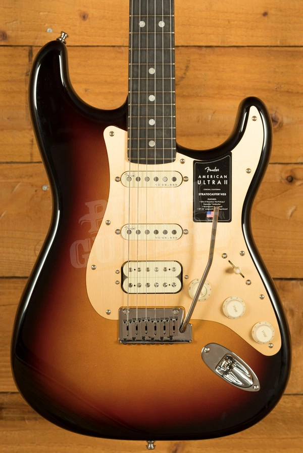 Fender American Ultra II Stratocaster HSS - Ebony - Ultraburst