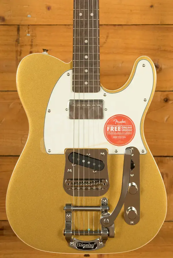 Squier Classic Vibe Custom Telecaster SH with Bigsby - Laurel - Aztec Gold