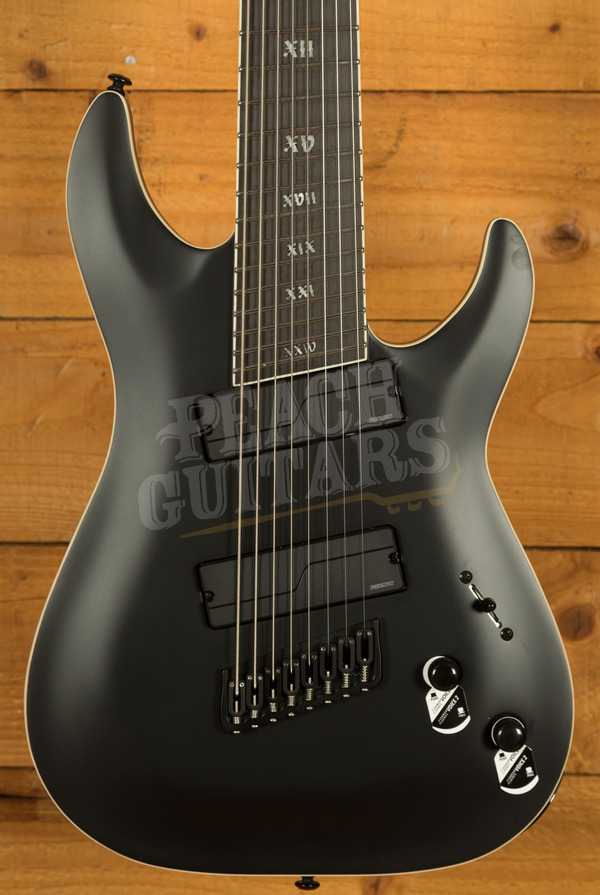 Schecter C-8 MS SLS Elite Evil Twin | 8-String - Satin Black