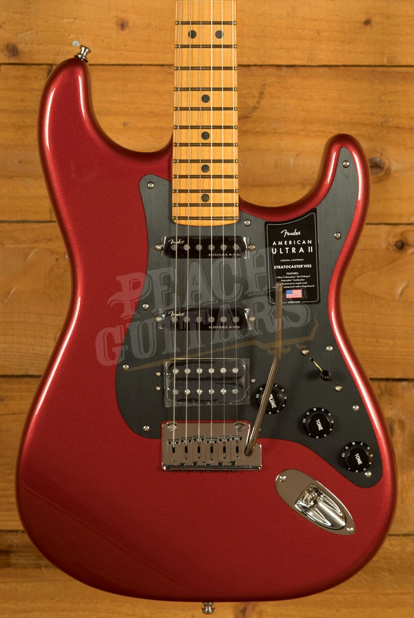 Fender American Ultra II Stratocaster HSS - Maple - Sinister Red