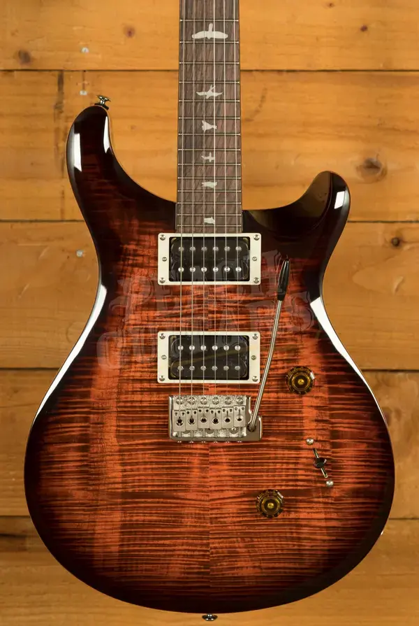 PRS SE Custom | Custom 24 - Orange Tiger Smokeburst 