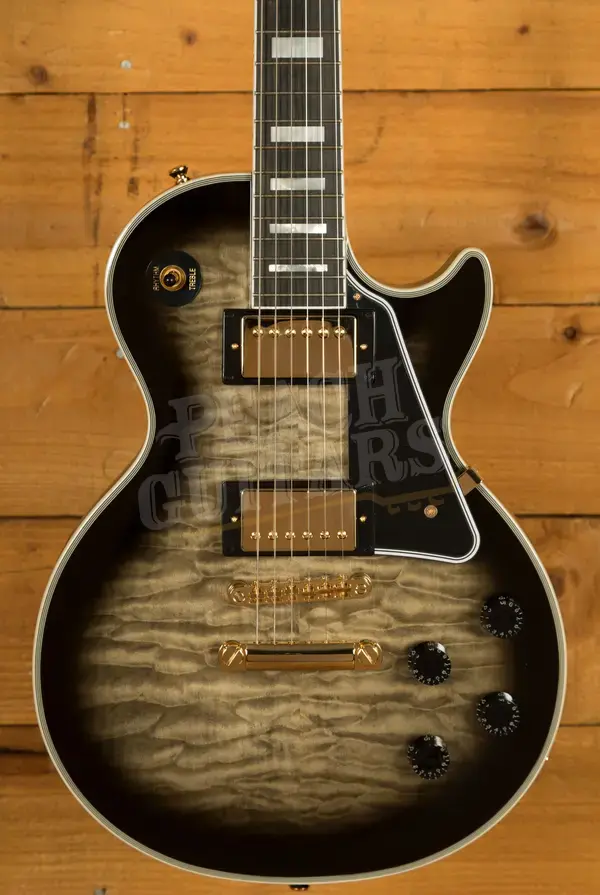 Epiphone Inspired By Gibson Custom Les Paul Custom Quilt | Cobra Burst