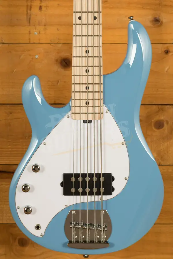Sterling RAY5LH SUB Series StingRay 5 Bass - Chopper Blue - Left-Handed