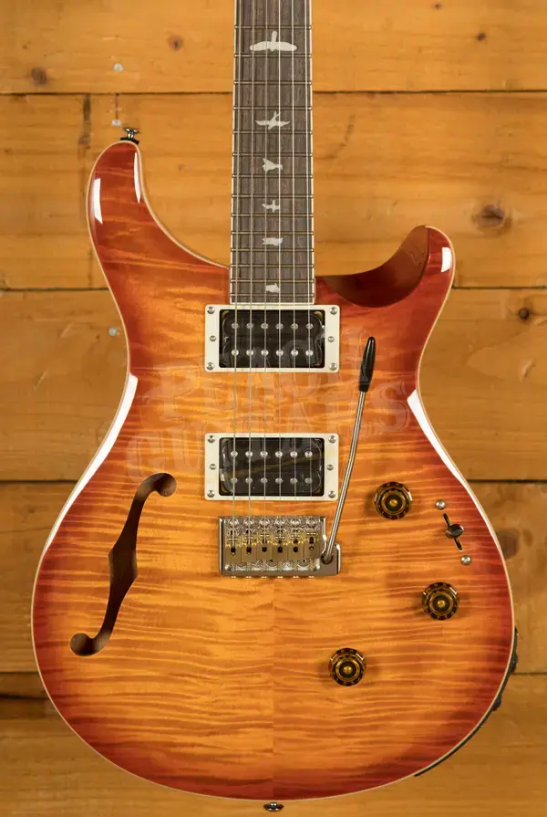 PRS SE Custom | Custom 24 Semi-Hollow Piezo - Vintage Sunburst
