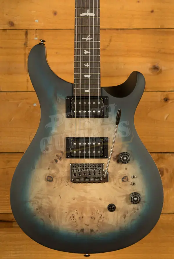 PRS SE Custom 24-08 Poplar Burl Limited Edition - Lake Blue