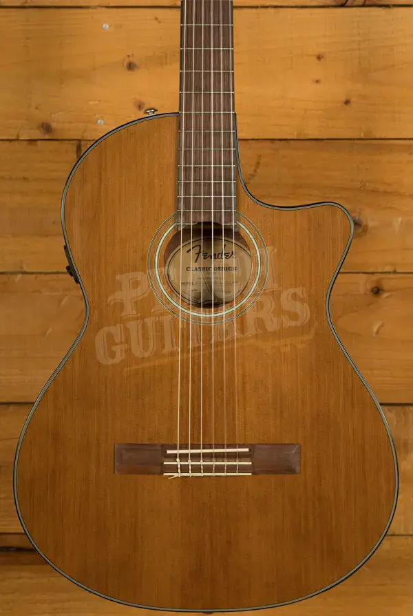 Fender CN-140SCE Nylon Thinline w/Hard Case - Natural