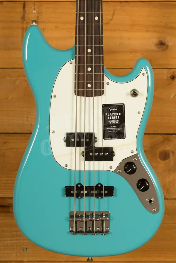 Fender Player II Mustang Bass PJ - Rosewood - Aquatone Blue