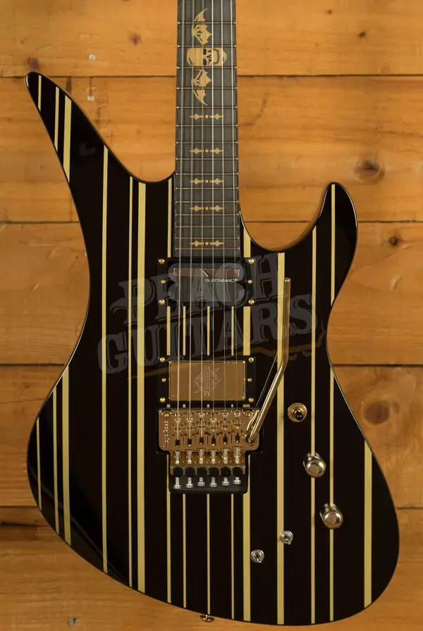 Schecter Synyster Gates Custom S | Gloss Black w/Gold Pinstripes