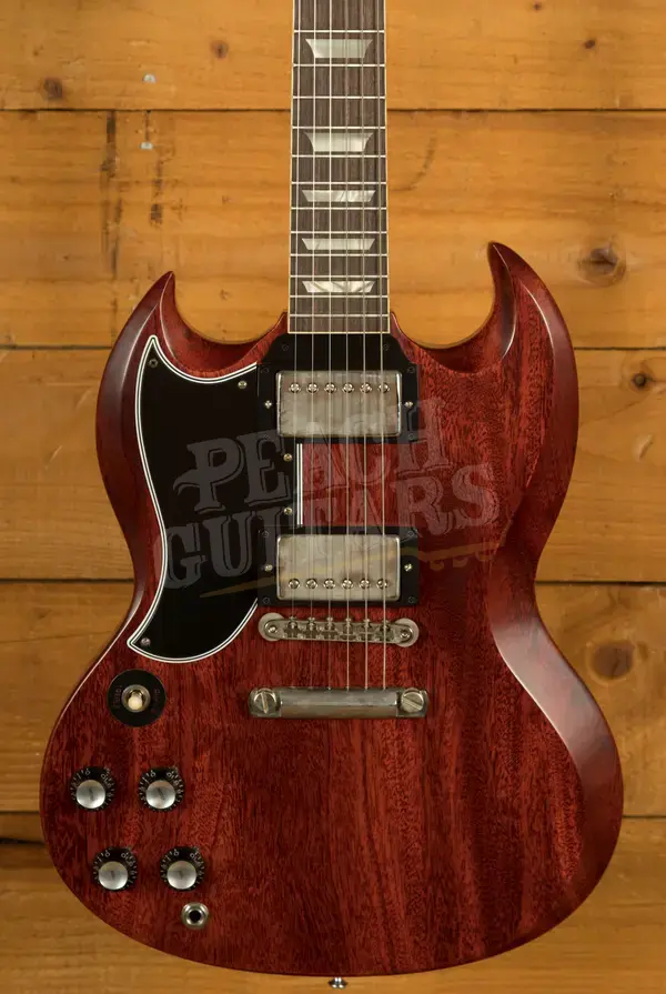 Gibson Custom 1961 Les Paul SG Standard Reissue Stop-Bar | Cherry Red - VOS *Left-Handed*