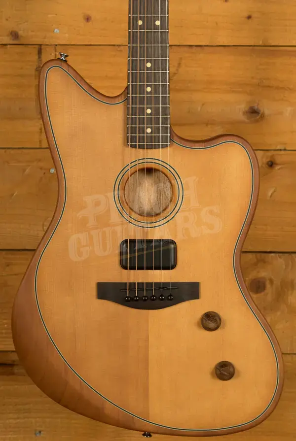 Fender Acoustasonic Standard Jazzmaster - Rosewood - Aged Natural