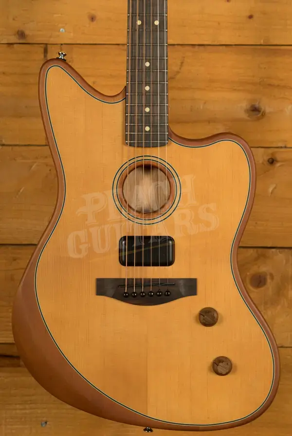 Fender Acoustasonic Standard Jazzmaster - Rosewood - Aged Natural