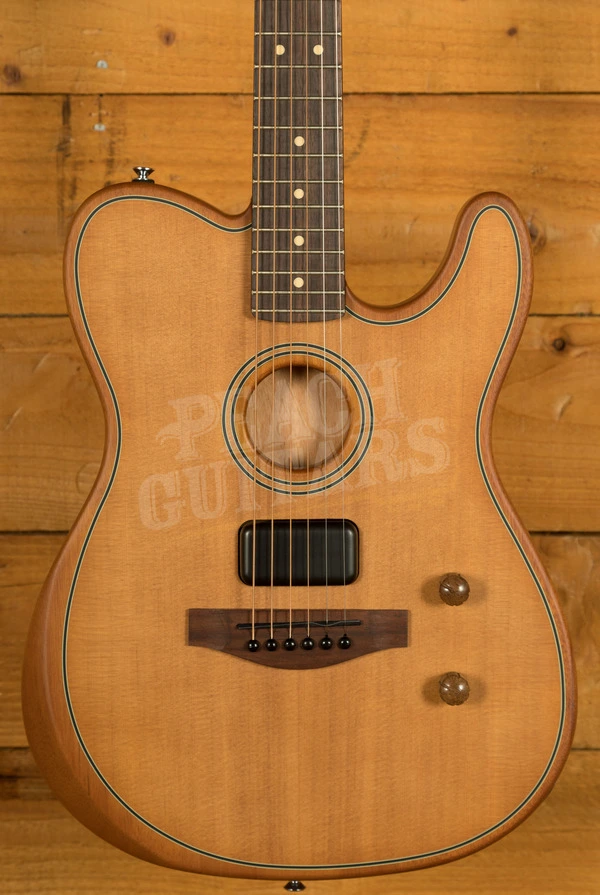 Fender Acoustasonic Standard Telecaster - Rosewood - Aged Natural