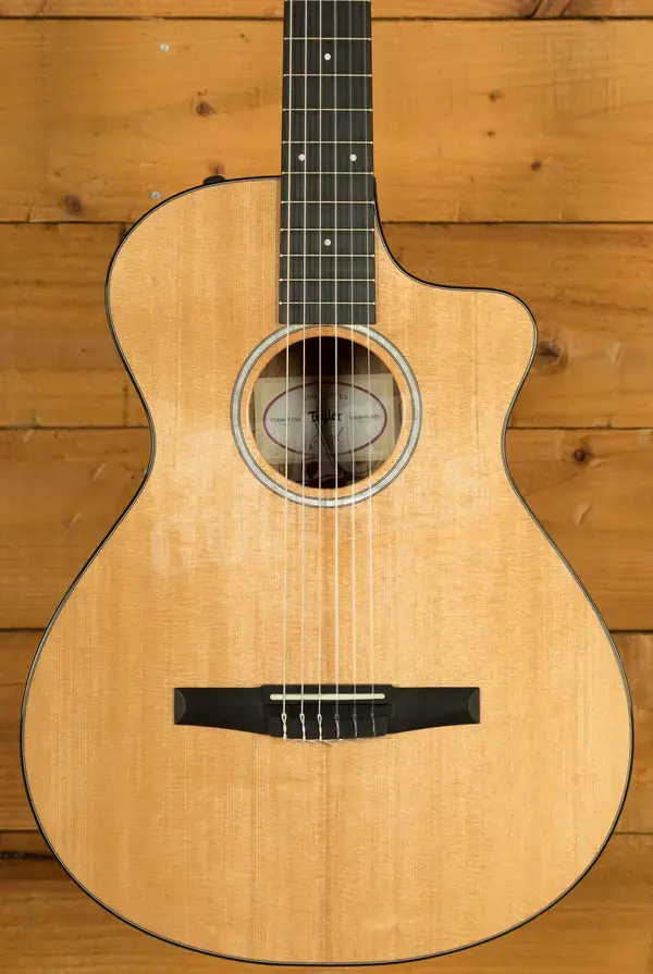 Taylor 212ce-N Plus Solid-Top Cutaway Classical Guitar - Natural