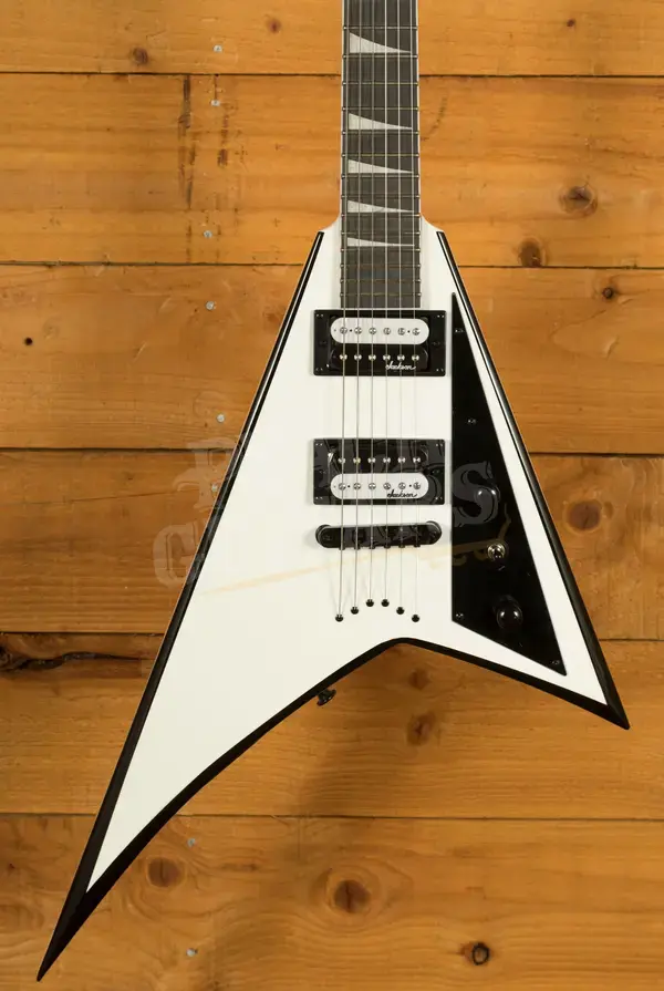 Jackson JS Series Rhoads JS32T - Amaranth - White w/Black Bevels