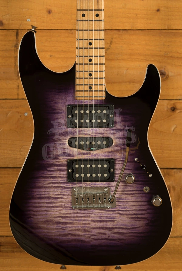Tom Anderson Drop Top | Natural Purple to T Purple to Black Burst Gloss w/Binding *Used*